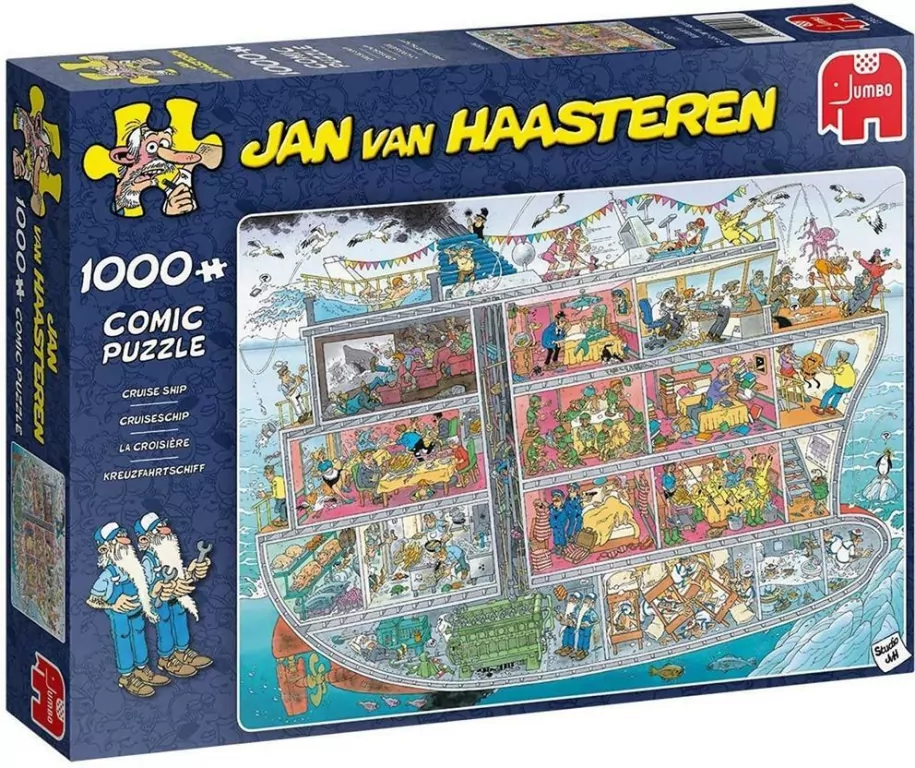 Puzzle 1000. Jan van Haasteren. Statek wycieczkowy - tantis.pl