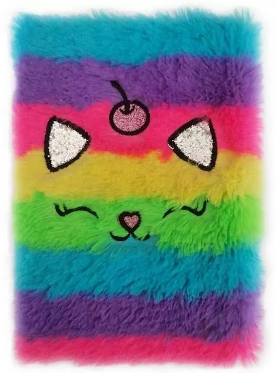 Notes pluszowy A5/80K Tęcza - tantis.pl