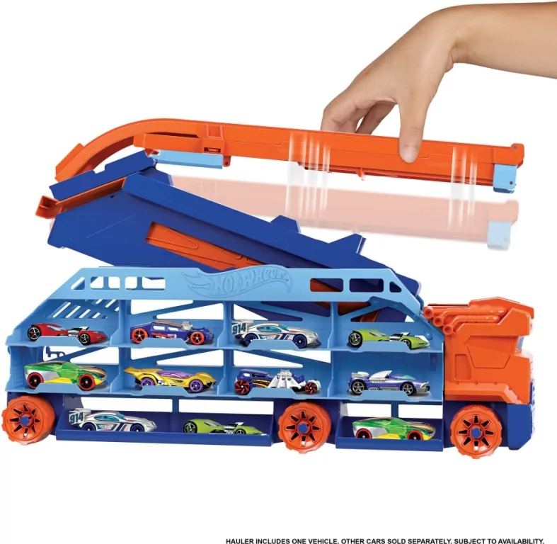Hot Wheels Transporter Zjazd 2w1 - tantis.pl