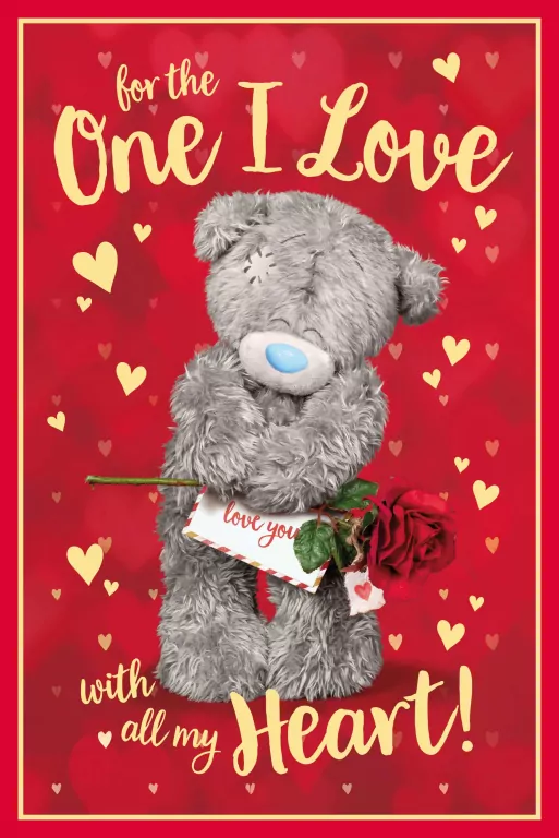 Karnet holograficzny 3D - For the one I love - tantis.pl