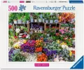 Puzzle 500 Flower Market, France - tantis.pl