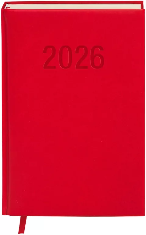 Kalendarz 2026 A5 Colorfix DNS czerwony - tantis.pl