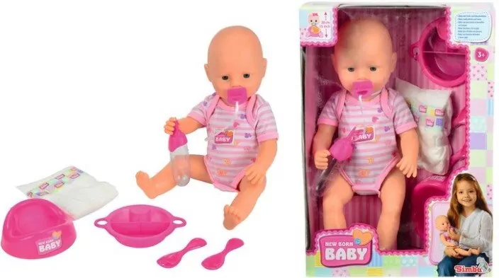 Lalka z akcesoriami New Born Baby - tantis.pl
