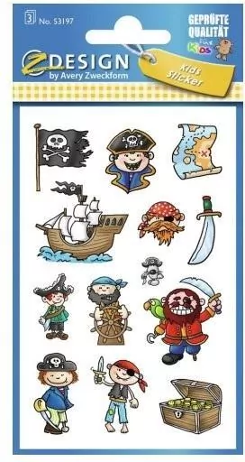 Naklejki papierowe. Piraci - tantis.pl