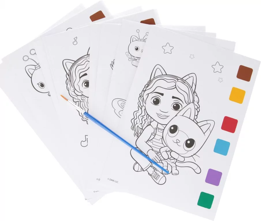 Malowanie wodą Koci Domek Gabi - tantis.pl