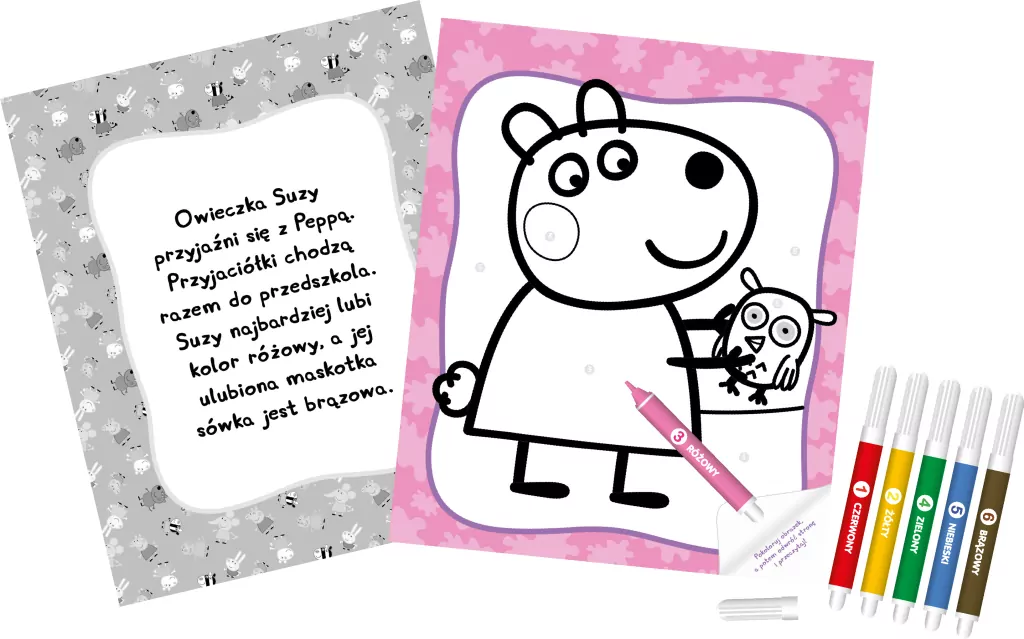 Peppa Pig. Ulubione kolorowanki 3. Zabawa kolorami - tantis.pl