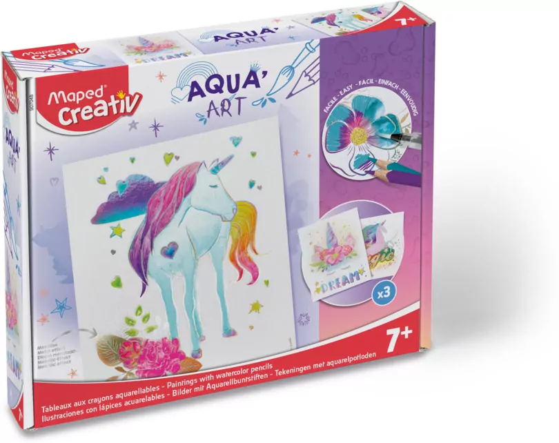 Aqua Art Obrazy akwarelowe Jednorożec - tantis.pl