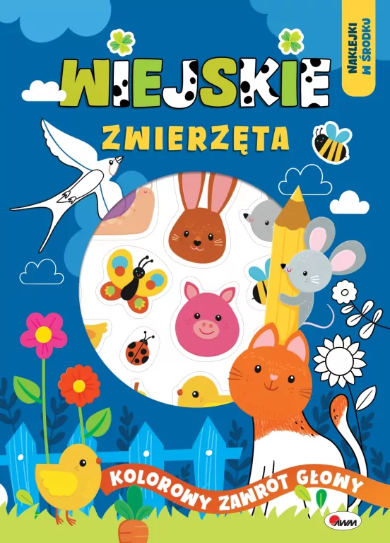 Wiejskie zwierzęta. Kolorowy zawrót głowy - tantis.pl