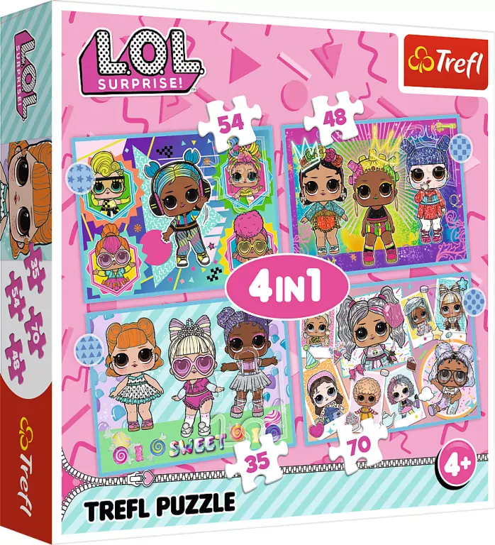 L.O.L Surprice Puzzle 4w1 - tantis.pl