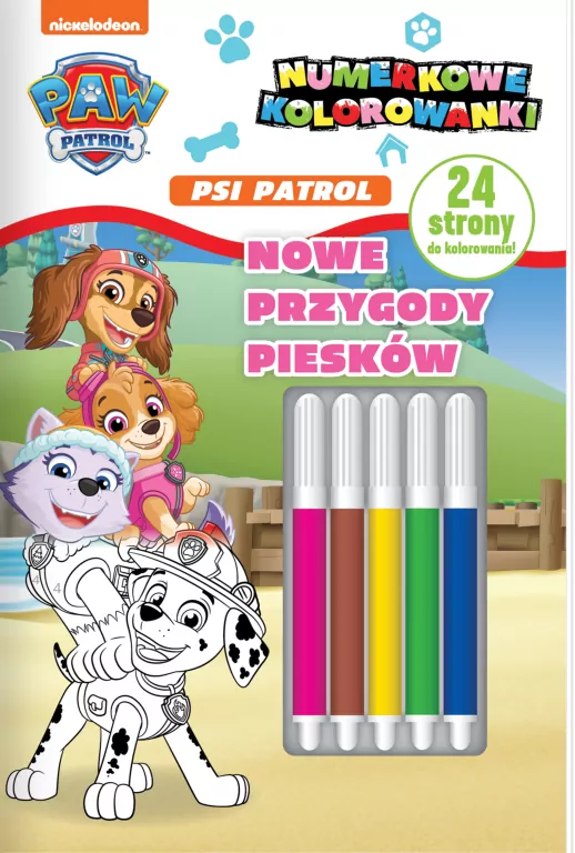 Psi Patrol. Numerkowe kolorowanki. Nowe przygody.. - tantis.pl