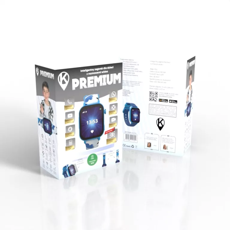 Smartwatch Premium. Niebieski - tantis.pl