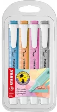 Zakreślacz Swing Cool Pastel 4 kolory STABILO - tantis.pl