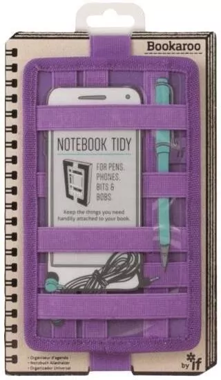 Bookaroo Notebook Tidy Organizer na notes fiolet - tantis.pl