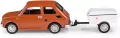 Fiat 126p + przyczepa Niewiadów Krótka brązowy - tantis.pl