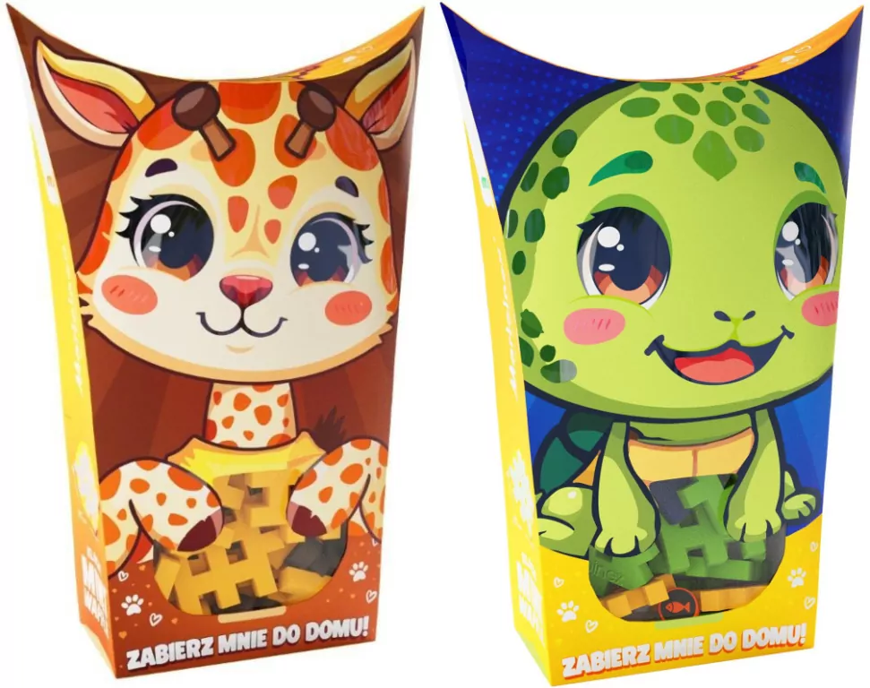 Pakiet: Żyrafa. Pocket Pets. Mini Waffle/Żółw. Pocket Pets. Mini Waffle - tantis.pl