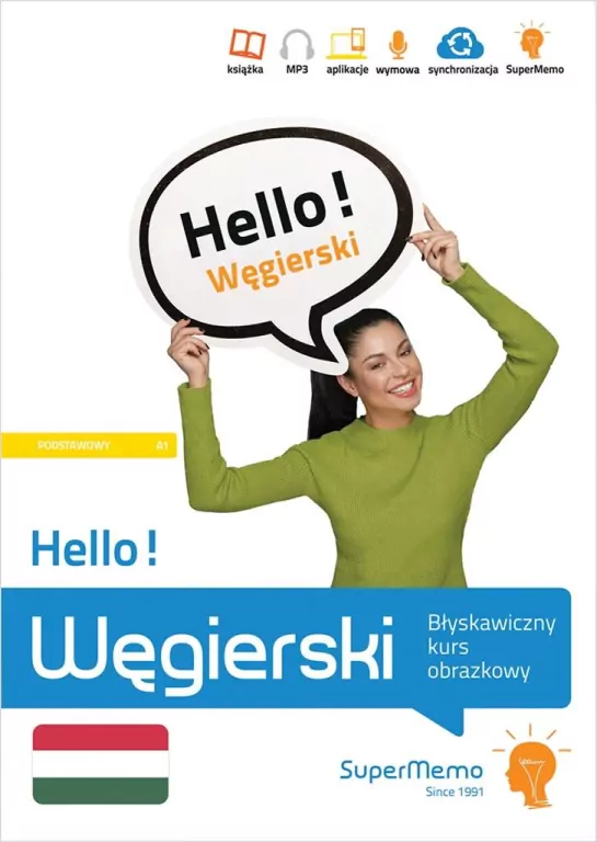 Hello! Węgierski. Błyskawiczny kurs obrazkowy. Podstawowy A1 - tantis.pl