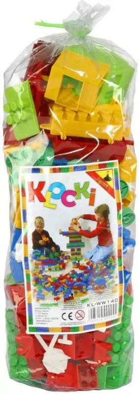 Klocki konstrukcyjne, 140 elementów - tantis.pl