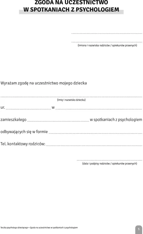 Teczka psychologa dziecięcego - tantis.pl