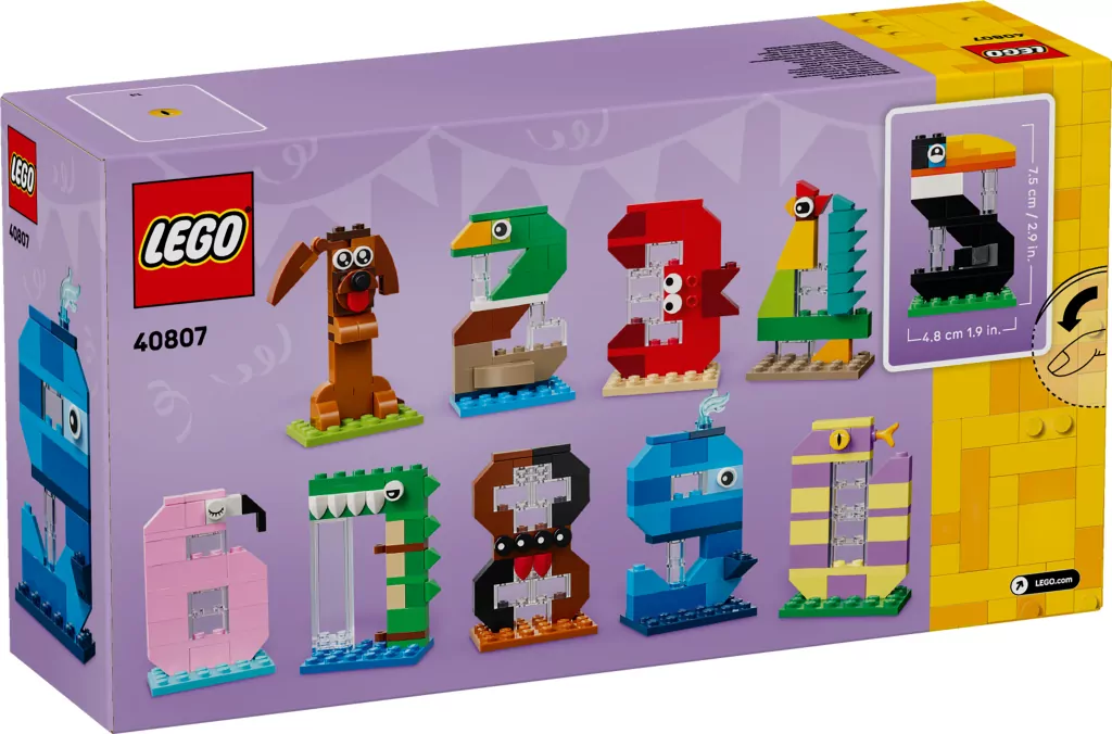 LEGO® Urodzinowe cyferki 40807 - tantis.pl