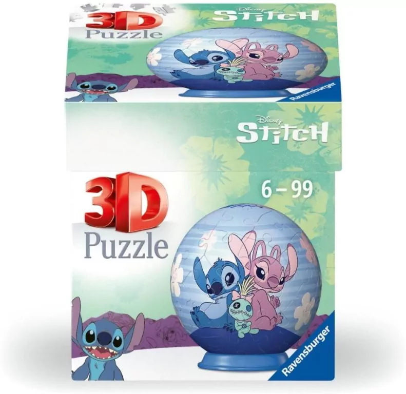 Puzzle 3D Kula. Stitch 3 - tantis.pl
