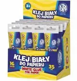 Klej do papieru biały 35ml. 16 sztuk - tantis.pl