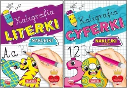 Pakiet: Kaligrafia. Literki / Cyferki z naklejkami