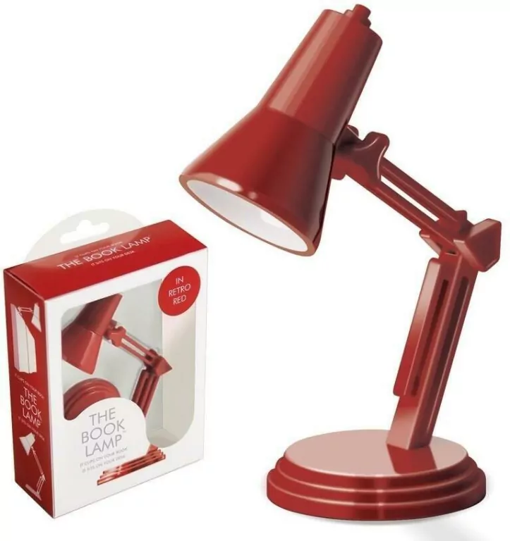 The Book Lamp - lampka do książki - czerwona - tantis.pl