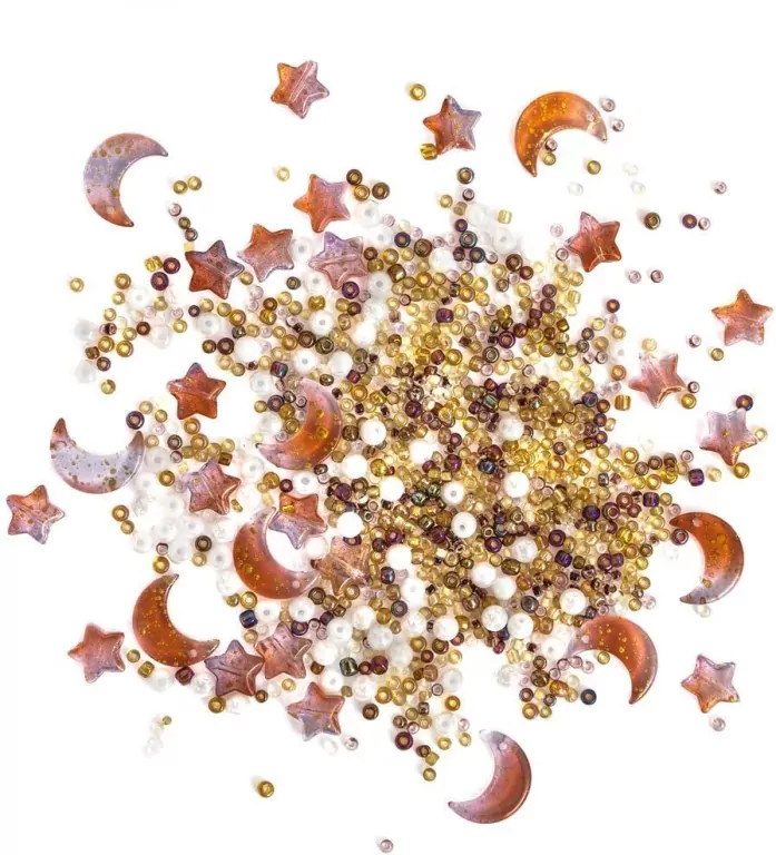 Koraliki szklane galaxy ombre 40g - tantis.pl