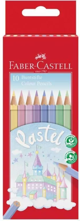 Kredki zamek pastel 10 kol. Faber-castell - tantis.pl