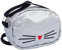 Torebka srebrna z czerwonym noskiem