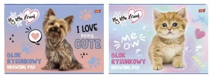 Blok rysunkowy A4/20K My little friend - tantis.pl