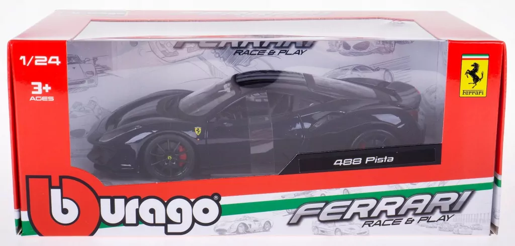 Ferrari 488 Pista 1:24 BBURAGO - tantis.pl