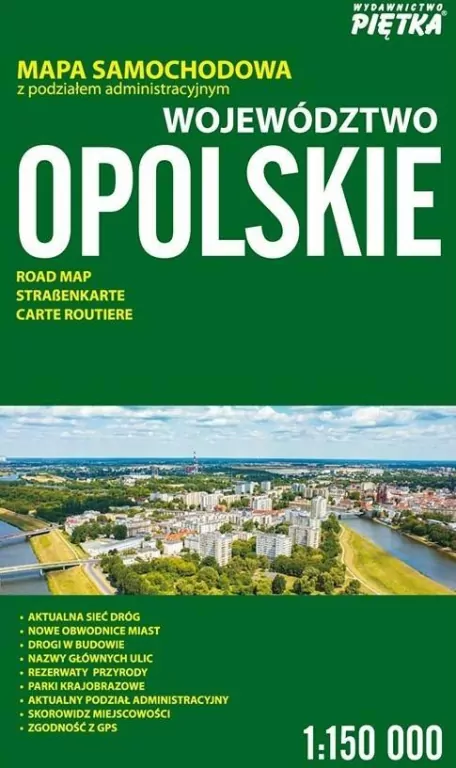 Województwo Oploskie 1:150 000 mapa samochodowa - tantis.pl