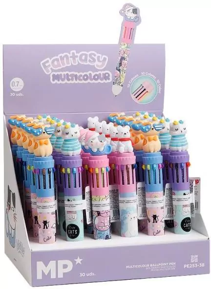 Długopis wielokolorowy Fantasy 10w1 mix (30szt) - tantis.pl