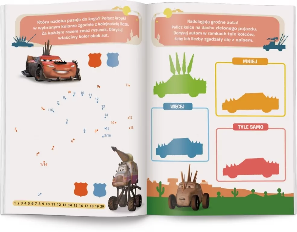 Disney Uczy. Zadania do zmazywania. Auta w trasie - tantis.pl