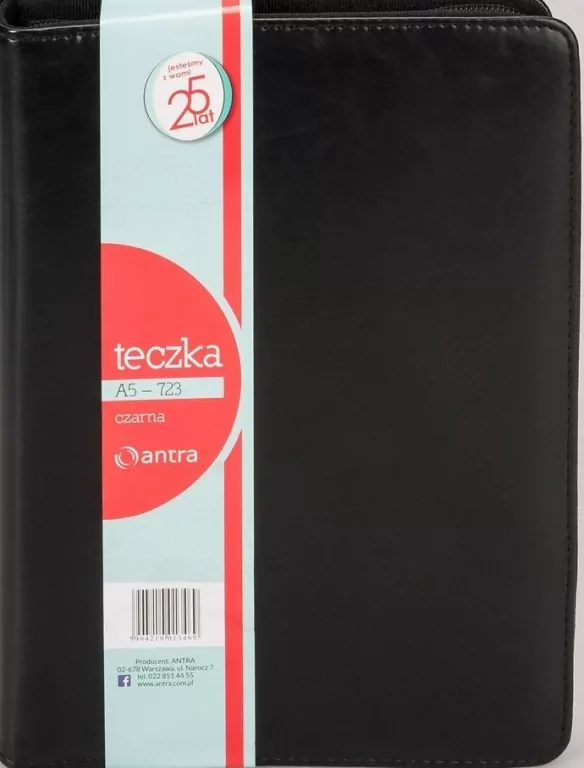 Teczka z kalkulatorem A5 723 czarna ANTRA - tantis.pl