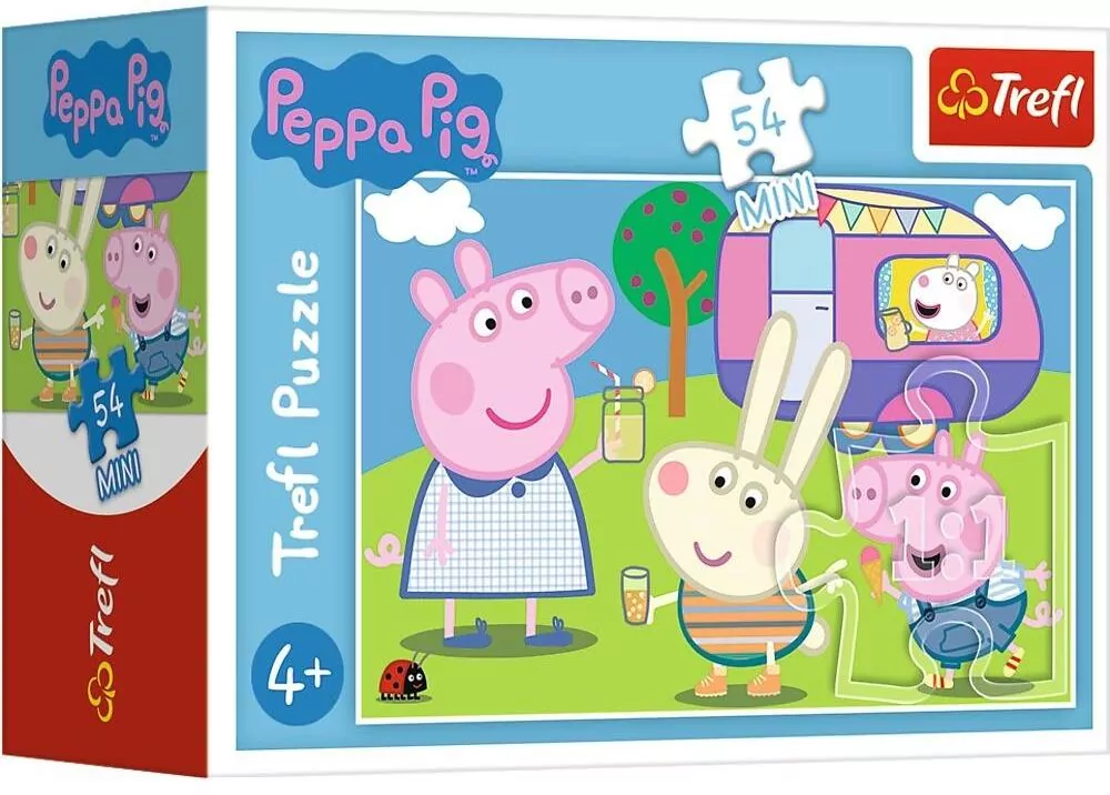Puzzle 54 mini. Świnka Peppa. Wesoły dzień Świnki Peppy. 19628 - tantis.pl