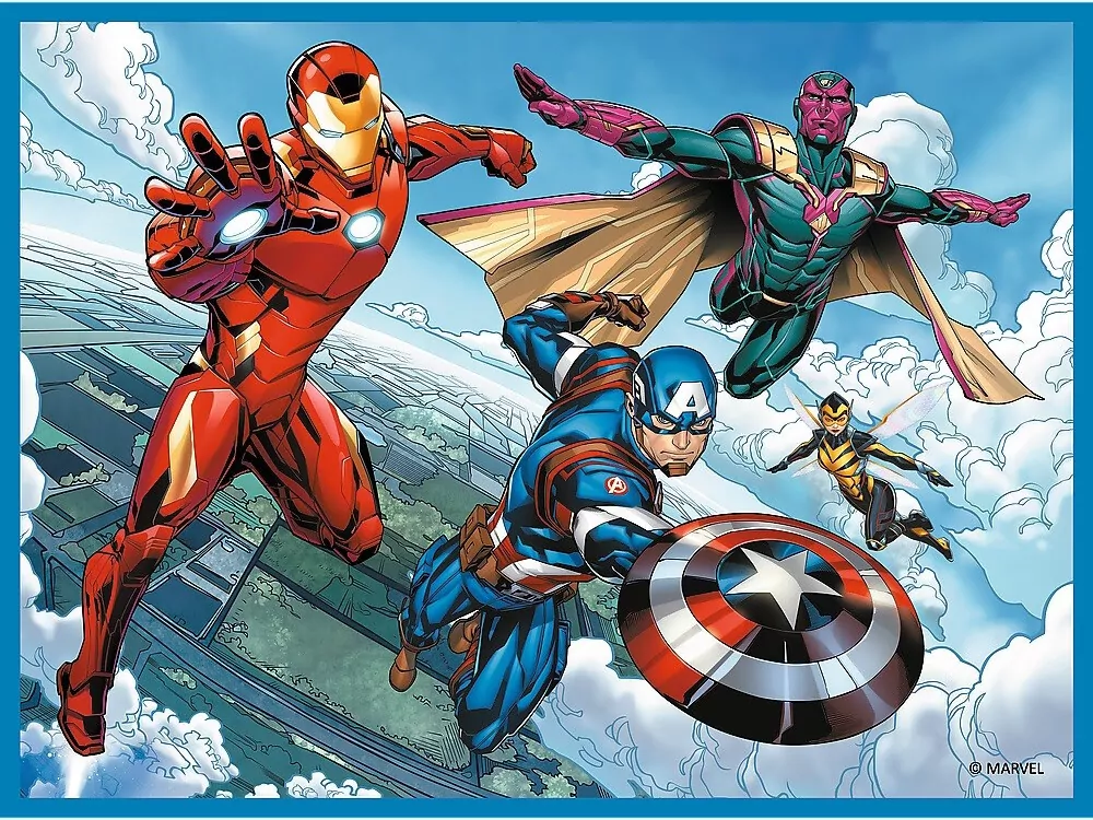 Trefl. Puzzle 2w1. Avengers. Bohaterowie w akcji - tantis.pl