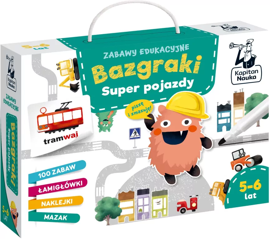 Super pojazdy. Zabawy edukacyjne. Bazgraki - tantis.pl
