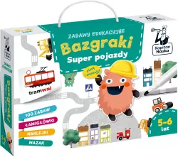 Super pojazdy. Zabawy edukacyjne. Bazgraki