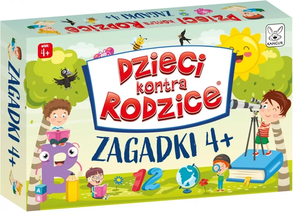 Gra Zagadki 4+ Dzieci kontra Rodzice - tantis.pl