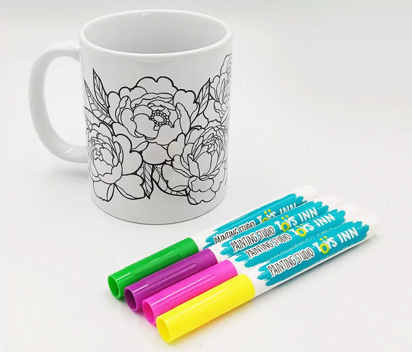 Kubek do kolorowania Peonie. Toyslnn - tantis.pl