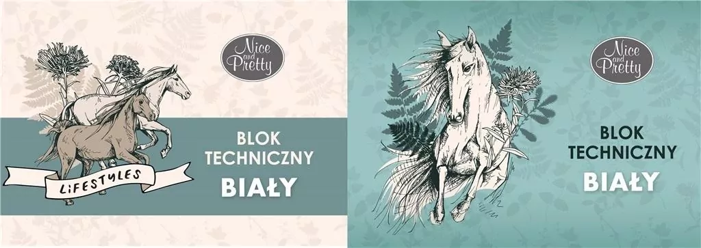 Blok techniczny A4/10K biały Nice&Pretty - tantis.pl