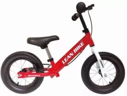 Rower biegowy z pompowanymi kołami czerwony