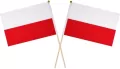 Flaga polski chorągiewka 14x21cm 2szt - tantis.pl