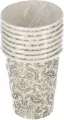 KUBEK PAP 250ML ORNAMENT ZLO 027904 PM OP8SZ FOL - tantis.pl
