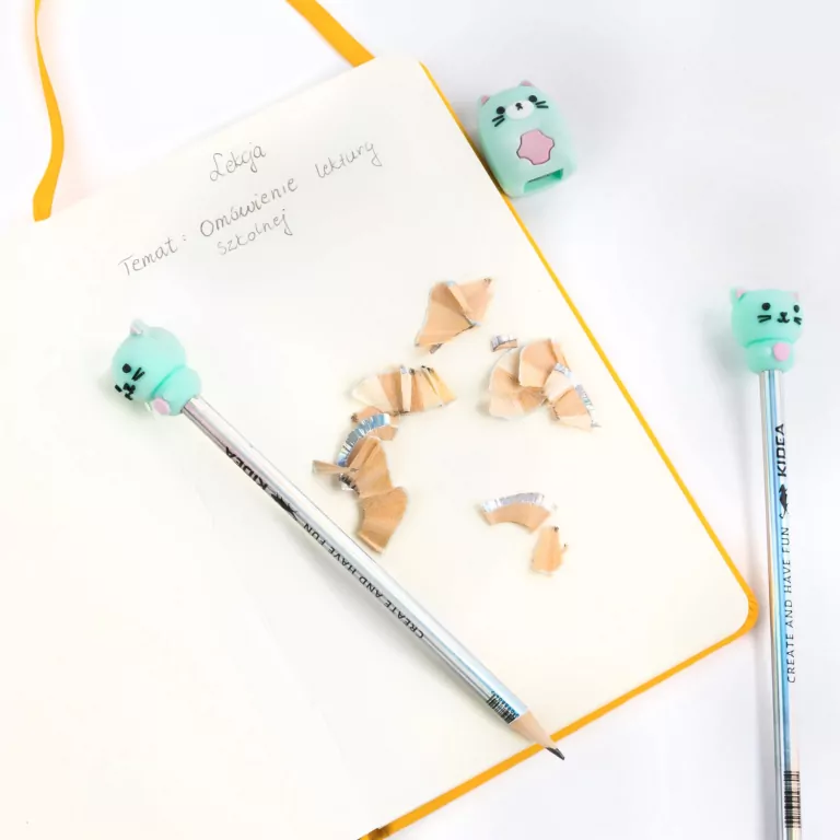 Temperówka z ołówkami Kotek KIDEA - tantis.pl