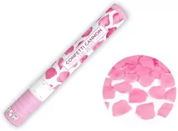 Tuba z płatkami róż różowy 40cm