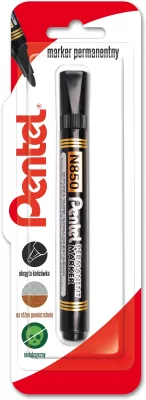 Marker permenentny z okrągłą końcówką. Czarny 1 szt