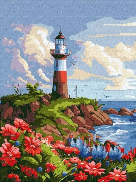 Malowanie po numerach. Malownicza kraina 30x40cm - tantis.pl